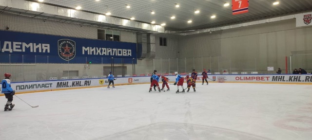 В Тульской области начались игры Первенства Школьной хоккейной лиги 4х4..